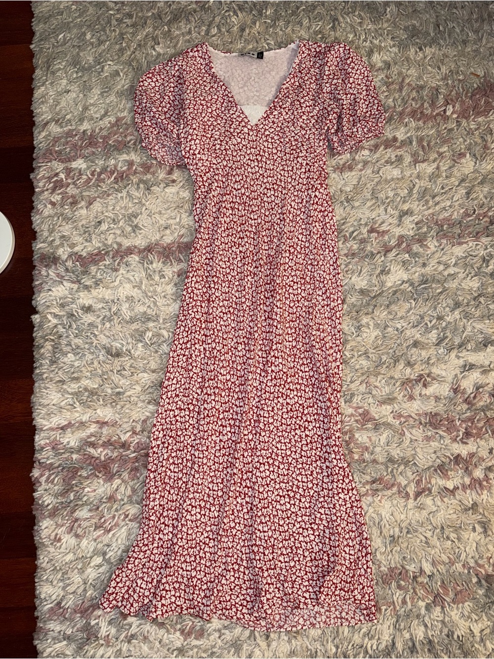 Rixo patterned midi dress M